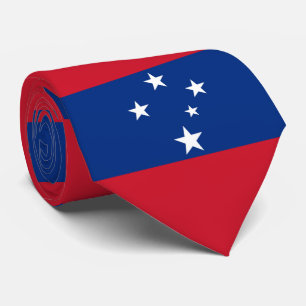 Flagga av den Samoa ön Slips