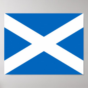 Flagga av den Skottland affischen Poster