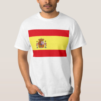 Flagga av den Spanien T skjortan T-shirt