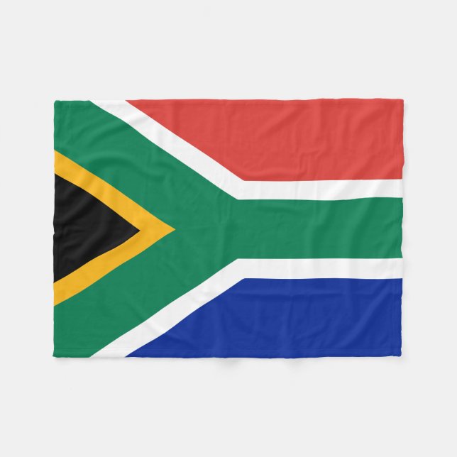 Flagga av den Sydafrika filten Fleecefilt (Framsidan (Horisontell))