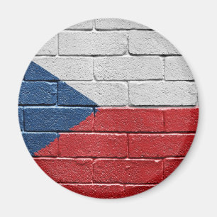 Flagga av den tjeckiska republiken magnet