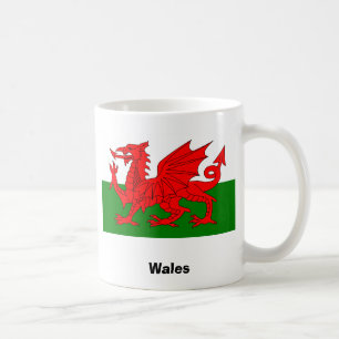 Flagga av den Wales kaffemuggen Kaffemugg