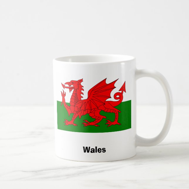 Flagga av den Wales kaffemuggen Kaffemugg (Höger)