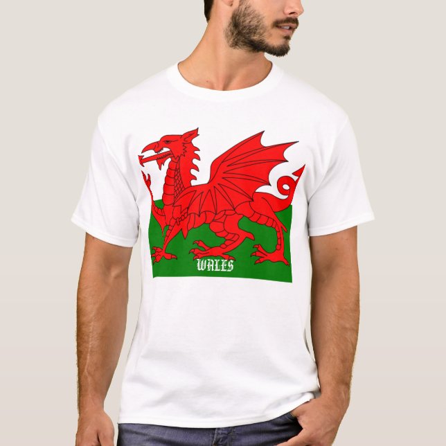 Flagga av den Wales utslagsplatsen Tee (Framsida)