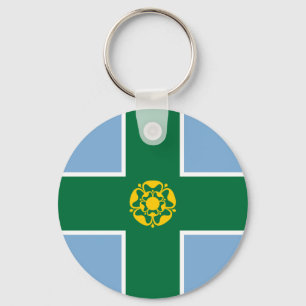 Flagga av Derbyshire Nyckelring