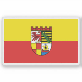 Flagga av Dessau-Roßlau, Tyskland Klistermärken