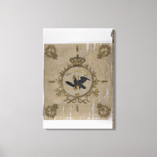 Flagga av det Prussian infanterit Canvastryck