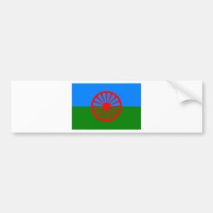 Flagga av det Romani folket - Romani flagga Bildekal