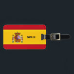 Flagga av det spanska vykortet bagagebricka<br><div class="desc">Flagga Spanien</div>