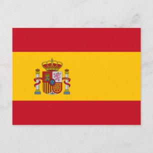 Flagga av det spanska vykortet vykort