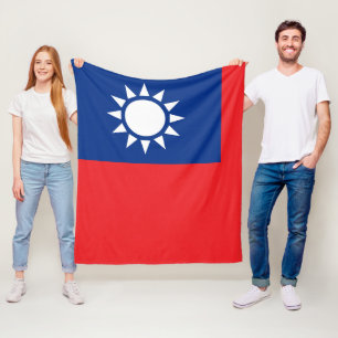 Flagga av det Taiwan Republic of China medlet Fleecefilt