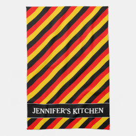 Flagga av det tysklanda inspirerade kökshandduk