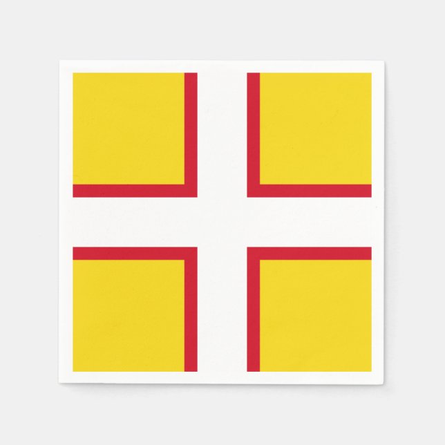Flagga av Dorset Papper Napkins Pappersservett (Framsidan)