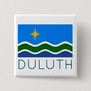 Flagga av Duluth, MN Knapp