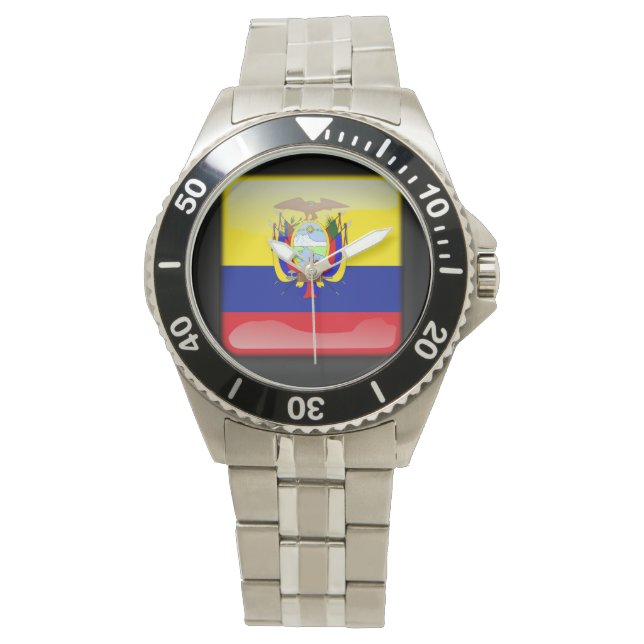 Flagga_av_Ecuador Armbandsur (Framsida)