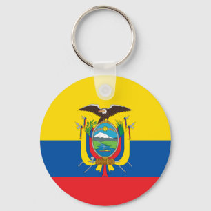 Flagga av Ecuador Keychain Nyckelring