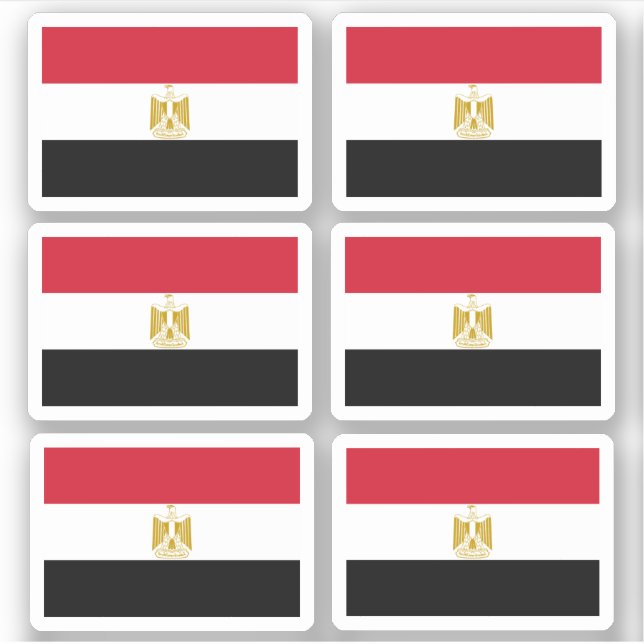 Flagga av Egypten - en samling Klistermärken (Framsida)