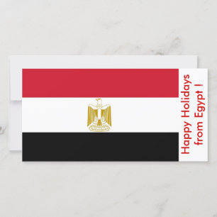 Flagga av Egypten, Glad helg från Egypten Julkort