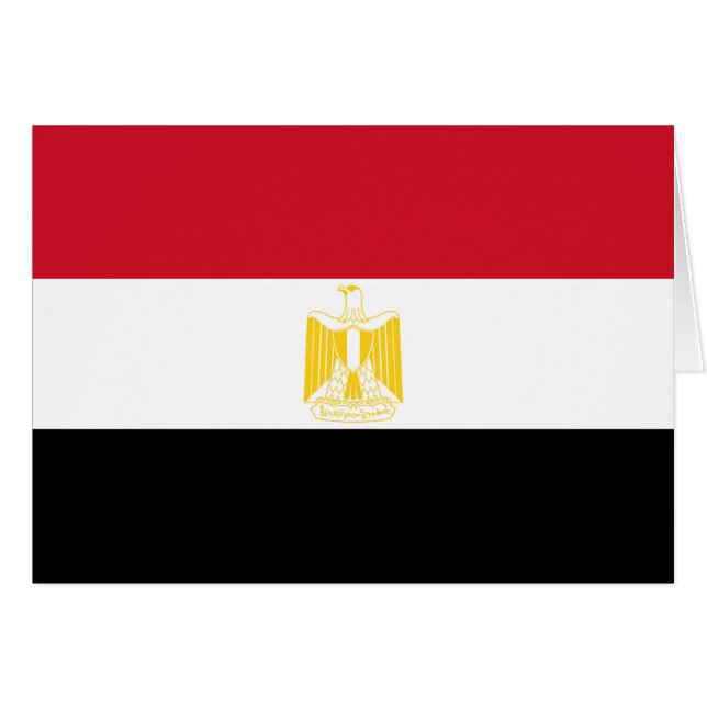 Flagga av Egypten Hälsningskort (Framsidan Horizontal)