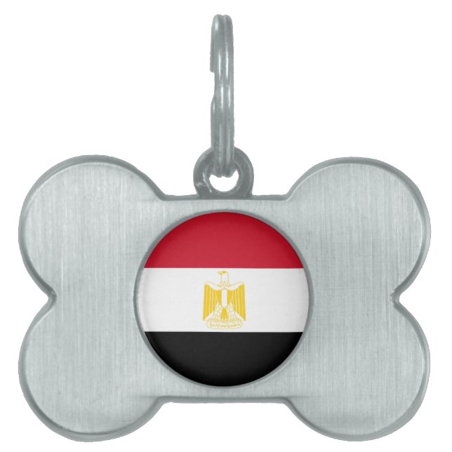 Flagga av Egypten ID-bricka Husdjur (Framsidan)
