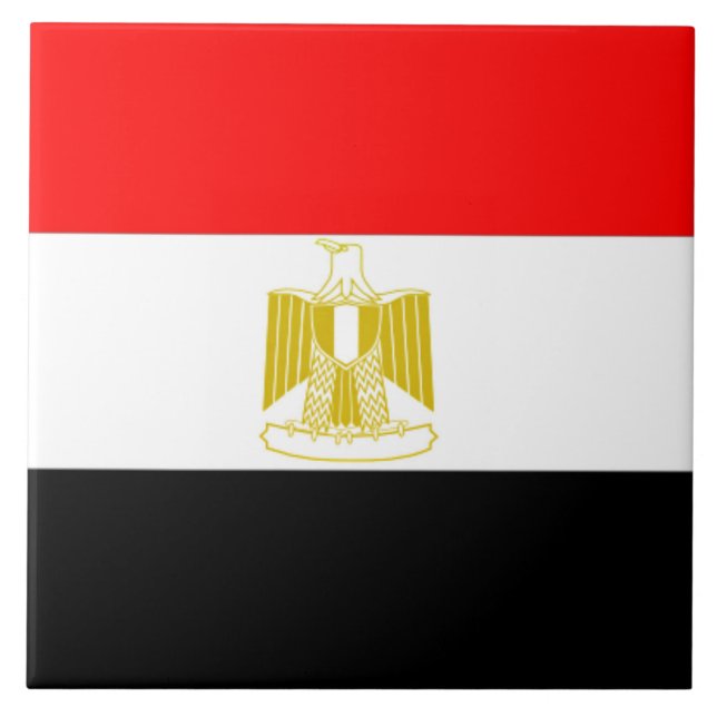 Flagga av Egypten Kakelplatta (Framsidan)