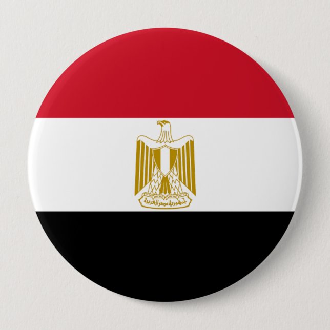 Flagga av Egypten Knapp (Framsida)