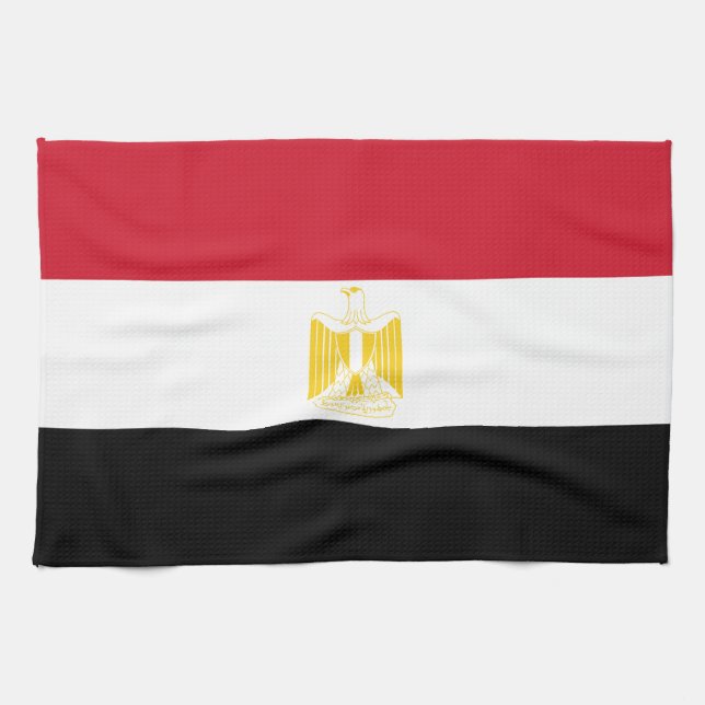 Flagga av Egypten Kökshandduk (Horisontell)
