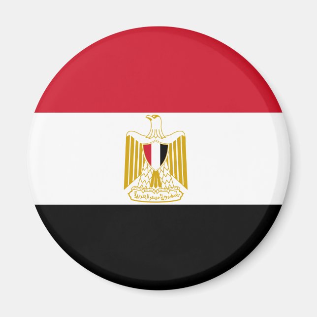 Flagga av Egypten Magnet (Framsidan)