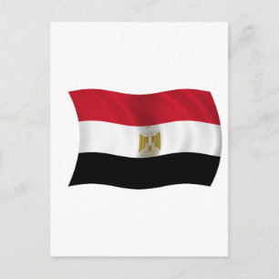 Flagga av Egypten Vykort