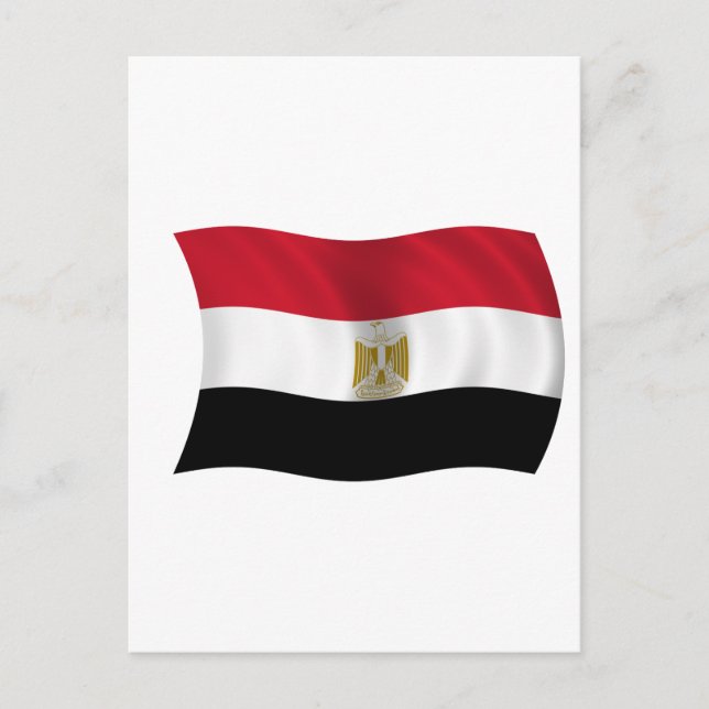 Flagga av Egypten Vykort (Framsida)
