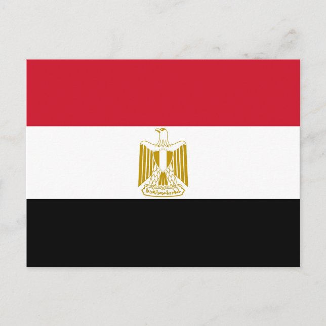 Flagga av Egypten Vykort (Framsida)