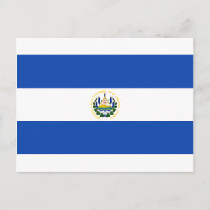 Flagga av El Salvador - Bandera de El Salvador Vykort