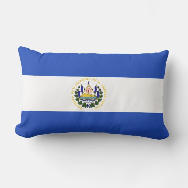 Flagga av El Salvador Lumbarkudde (Framsida)