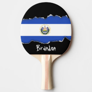 Flagga av El Salvador Pingisracket