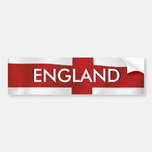 Flagga av England Bildekal