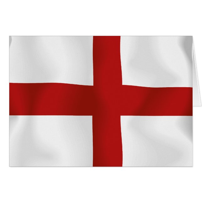 Flagga av England Hälsningskort (Framsidan Horizontal)