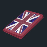 Flagga av England Photo Wallet<br><div class="desc">Denna flagga av ENGLAND är designad med bilder av Gemstones. Den blå bakgrunden är Emerald cut blue Sapphires. Röda rand är Emerald cut Rubies.</div>
