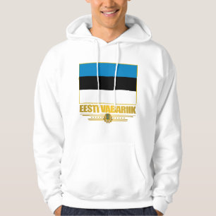 Flagga av Estland (Eesti Lipp) Sweatshirt Med Luva