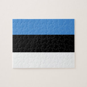 Flagga av Estland Photo Puzzle Pussel