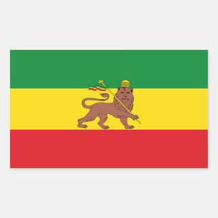 Flagga_av_Etiopien_(1897-1936;_1941-1974).png Rektangulärt Klistermärke