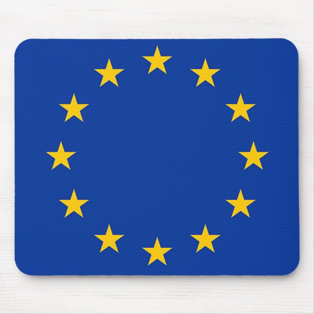Flagga av Europa, européflagga Musmatta (Framsidan)