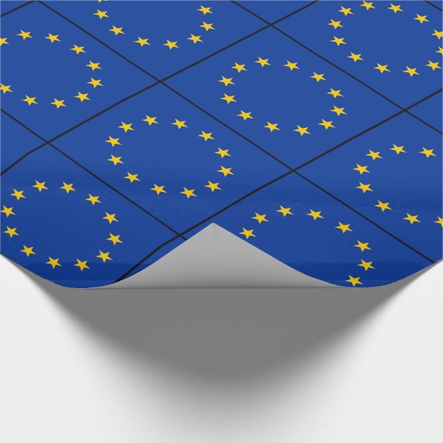 Flagga av Europa, européflagga Presentpapper (Hörn)