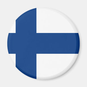 Flagga av Finland (den Suomen lippuen, den Magnet