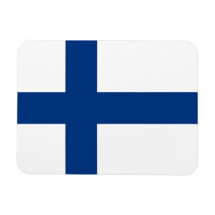 Flagga av Finland - Siniristilippu Magnet