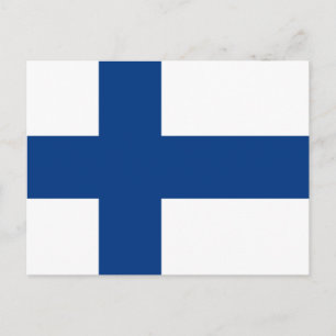 Flagga av Finland Vykort