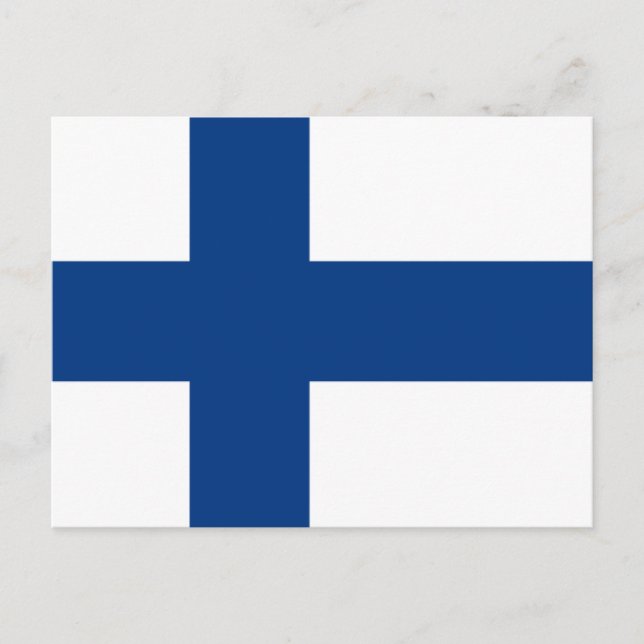 Flagga av Finland Vykort (Framsida)