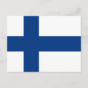 Flagga av Finlands vykort
