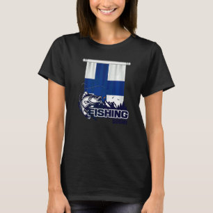 Flagga av finskt fiske i Suomi Suomi-fiske T Shirt