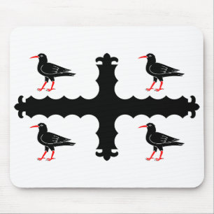Flagga av Flintshire Mouse Pad Musmatta