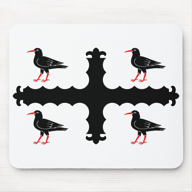 Flagga av Flintshire Mouse Pad Musmatta (Framsidan)